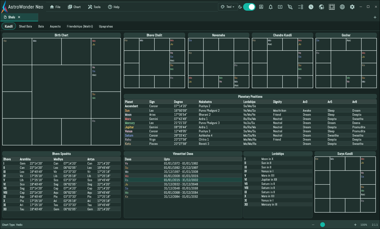 Astrowonder Neo Dark Teal Theme